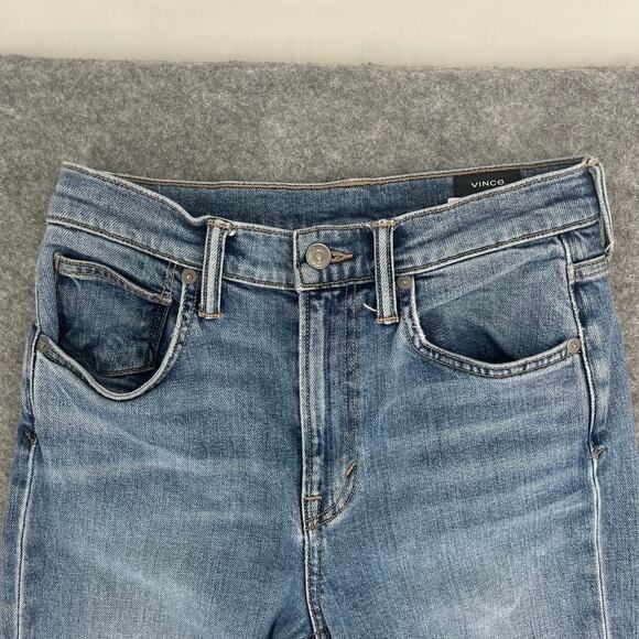 Vince Jeans Wide Leg Flare Blue Size 27 - Picture 3 of 6